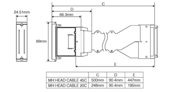 Ricoh GEN6 Printhead (Cable: 447mm) - mh5340
