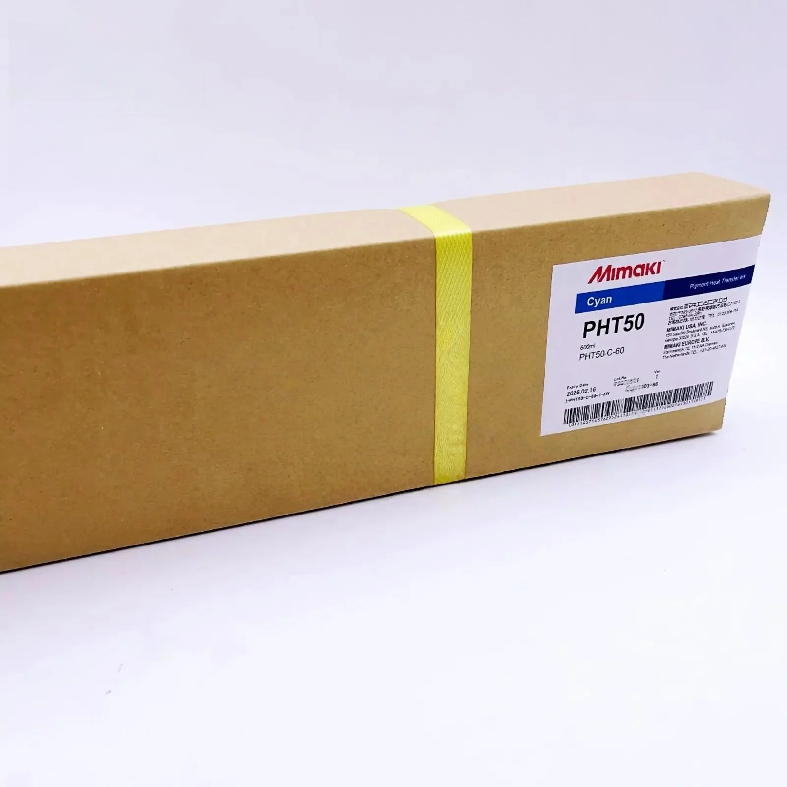 Original Mimaki 600ml PHT50 Mimaki Dtf Ink Cartridge With Chip for Mimaki TxF150/ TxF300 Printer Direct to Film DTF Ink Bag