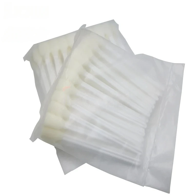 Glowy 50pcs/pack white 13cm Cleaning swab For Epson dx4 dx5 XP600 I3200 head Mimaki Mutoh printer ink brush cleaning sticks