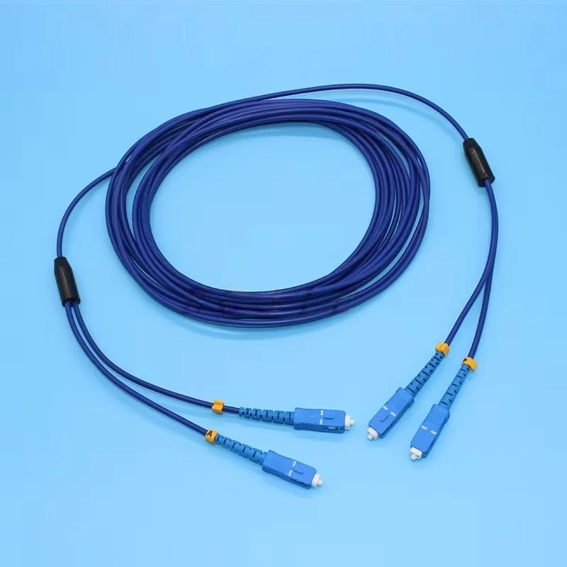 New Printer Square Connector Double Cable Optical Fiber Cable 6m Long for Hoson Wellprint Knfun Board