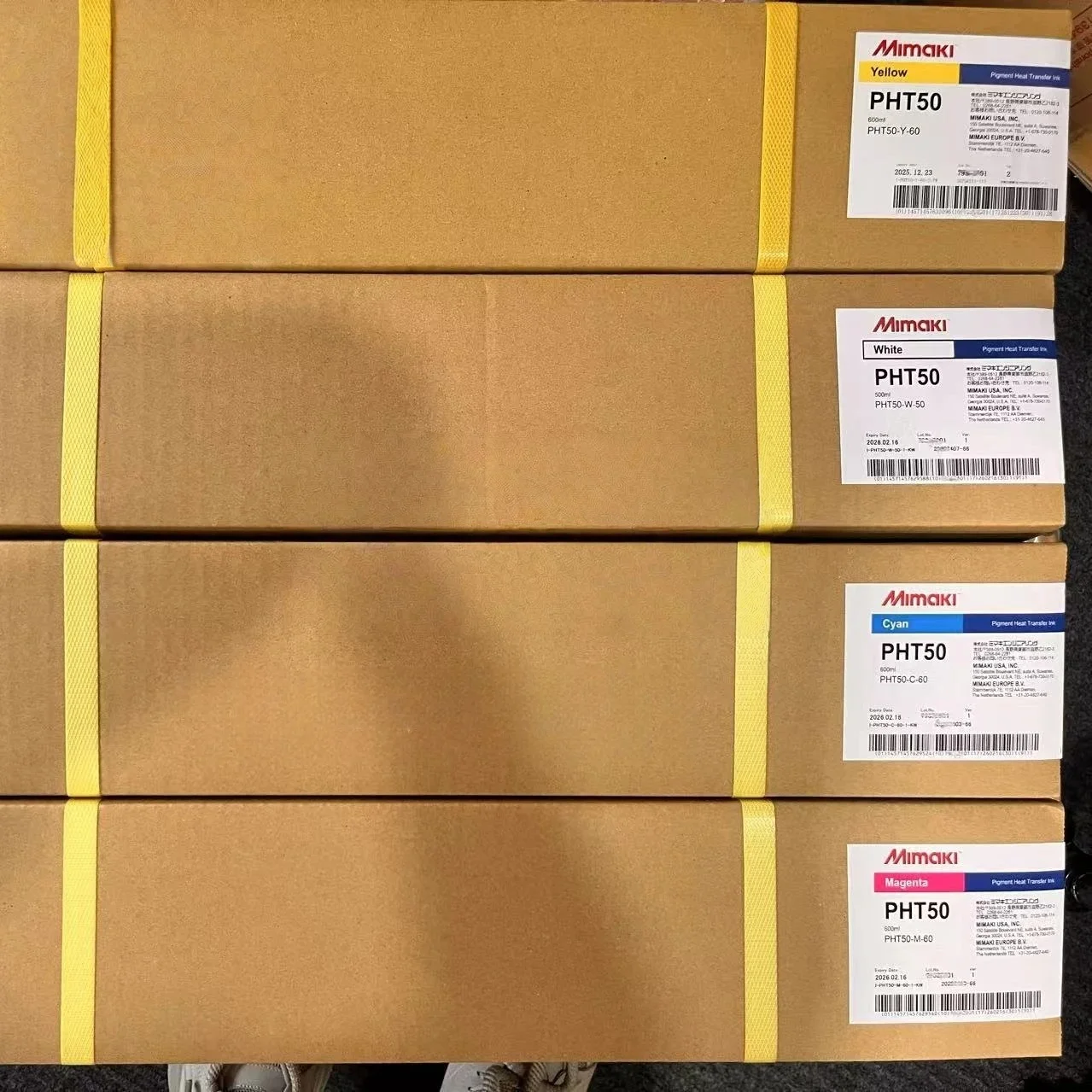Original Mimaki 600ml PHT50 DTF Ink with Chip Use for Mimaki TxF150 / Tx300 Printer