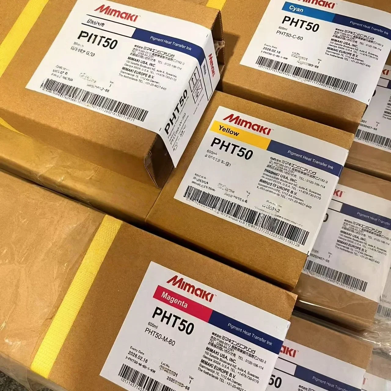 Original Mimaki 600ml PHT50 DTF Ink with Chip Use for Mimaki TxF150 / Tx300 Printer