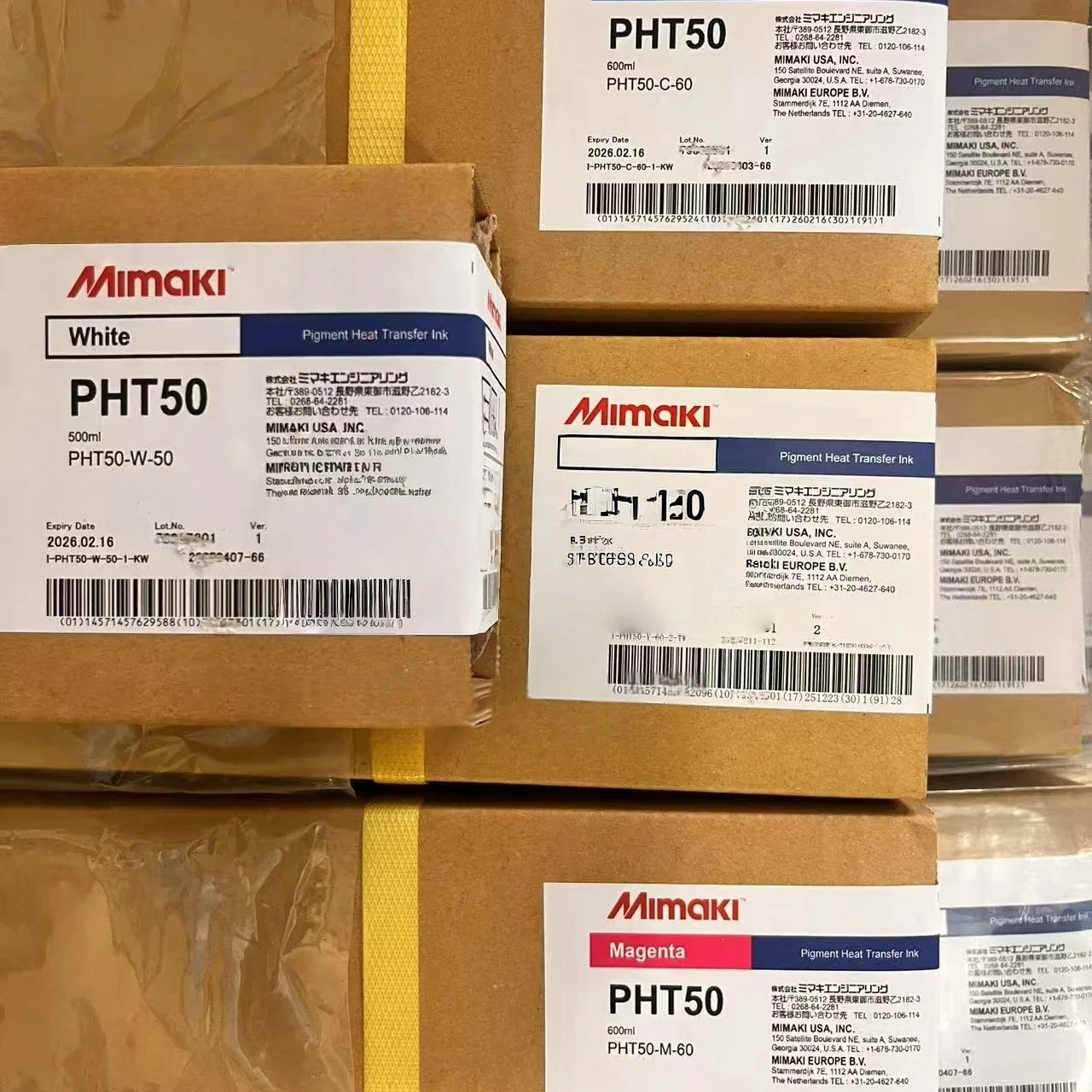 Original Mimaki 600ml PHT50 DTF Ink with Chip Use for Mimaki TxF150 / Tx300 Printer