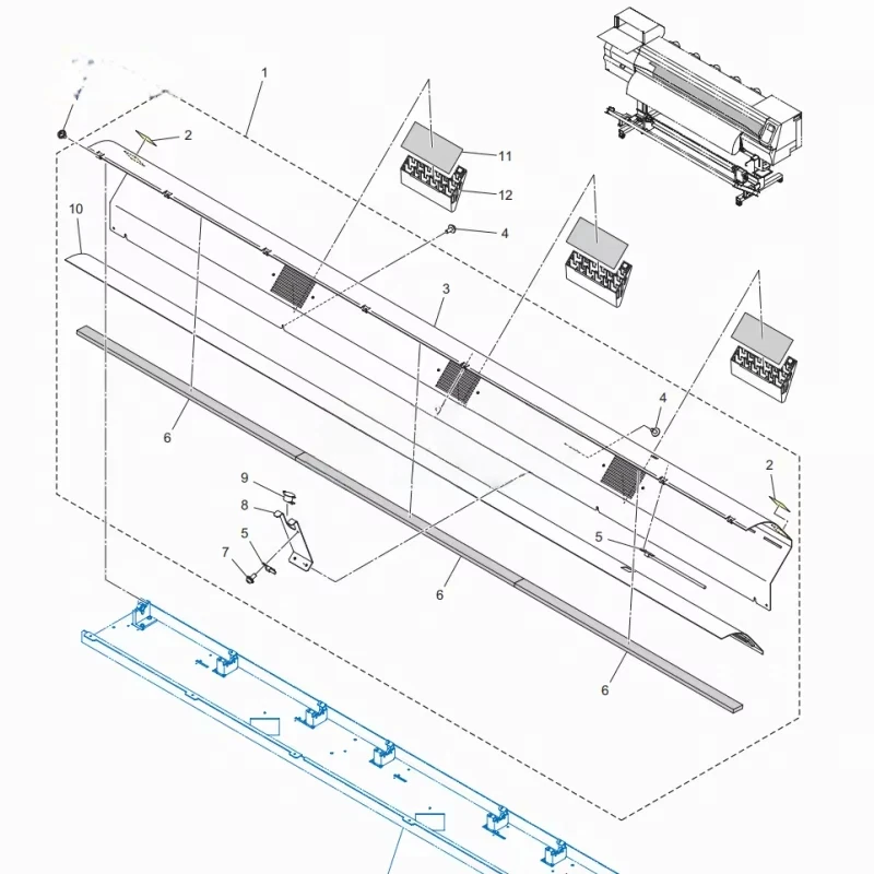 SPA-0248 Original Mimaki JV150/JV300/CJV150/CJV300 Exhaust Box