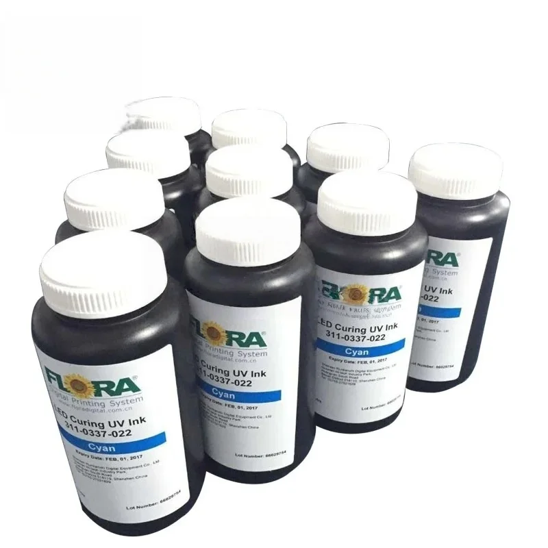 Original Flora Series UV Ink for Mercury Lamp With Ricoh Gen5/Gen4/konica Print Head Flora/handtop/blueprint