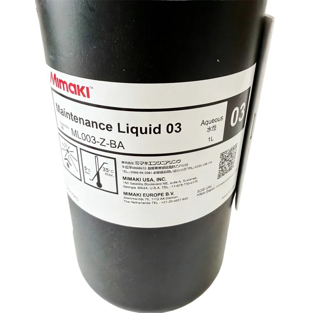 Original Mimaki Maintenance Liquid ML003-Z-BA for SB610 Ink, Used to Clean Ink Tubes of TS100-1600 Printer