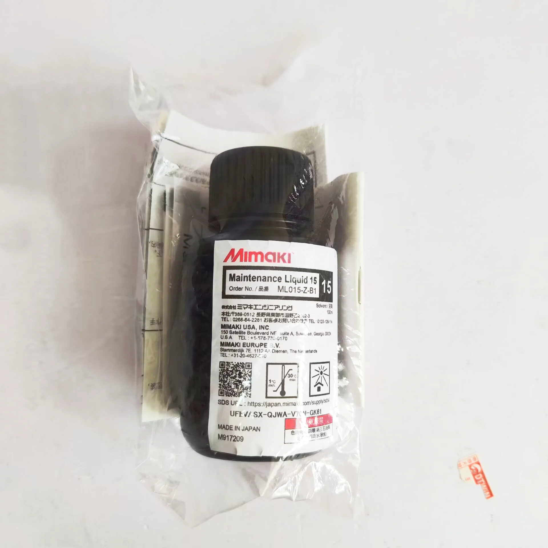 Original Mimaki Maintenance Liquid Mimaki ML015-Z-B1 for Solvent 100ml SPC-0568