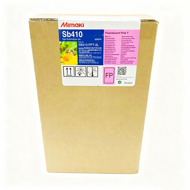 2000ml Mimaki SB410 Ink for TS300P-1800,JV150,JV300 Printers Fluo Pink/Fluo Yellow
