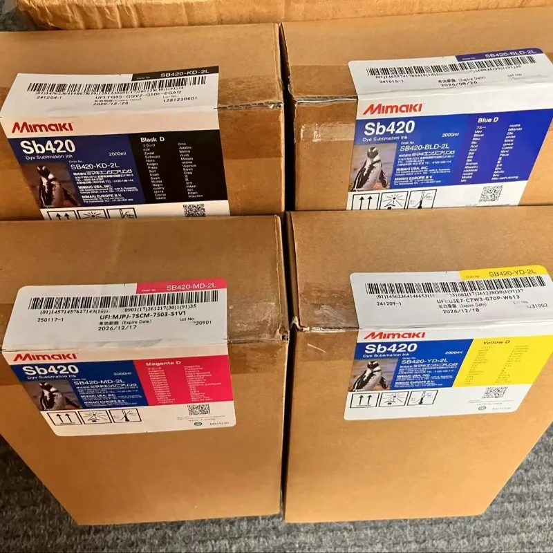 Original Mimaki SB420 2L/2000ml Eco Solvent Ink with Chip for TX300P-1800