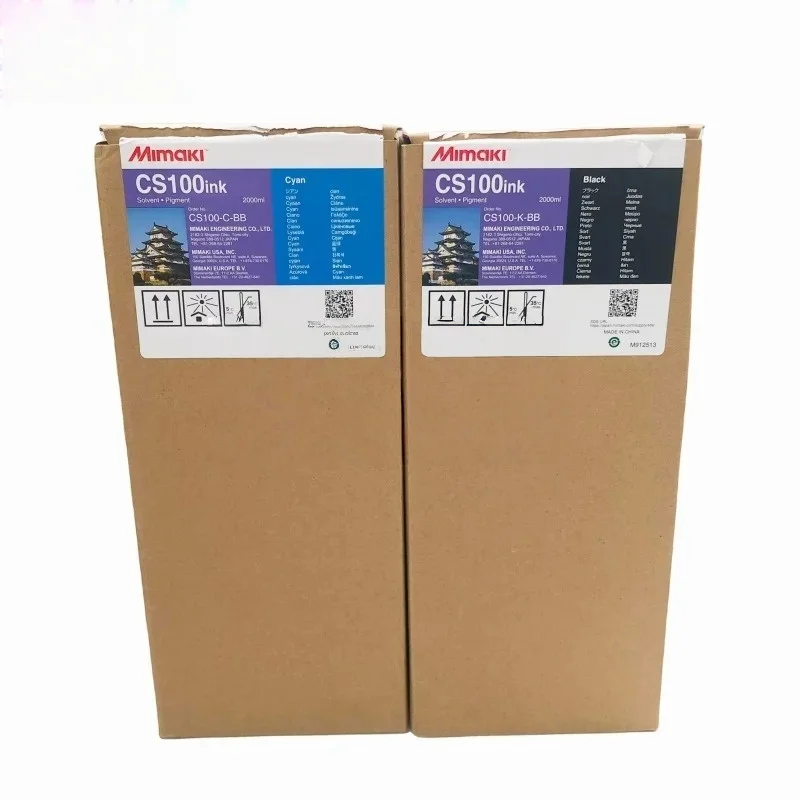 2000ml Mimaki CS100 Ink With One Time Use Cs100 Chip for SWJ320 Printer With 4colors(C M Y K )