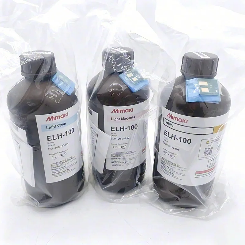 Original Mimaki ELH-100 UV Ink 1000ml Use for UJF-3042MkII/UJF-6042MkII/UJF-3042MkII EX/UJF-7151Plus/UJF-7151PlusII