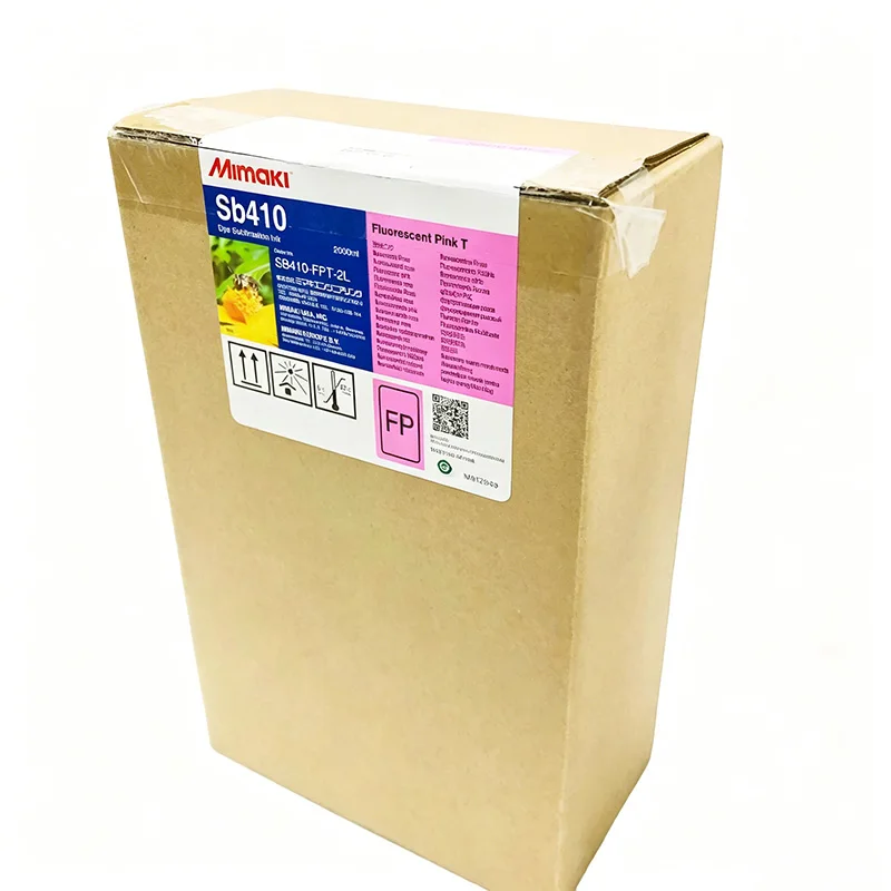 2000ml Mimaki SB410 Ink for TS300P-1800,JV150,JV300 Printers Fluo Pink/Fluo Yellow