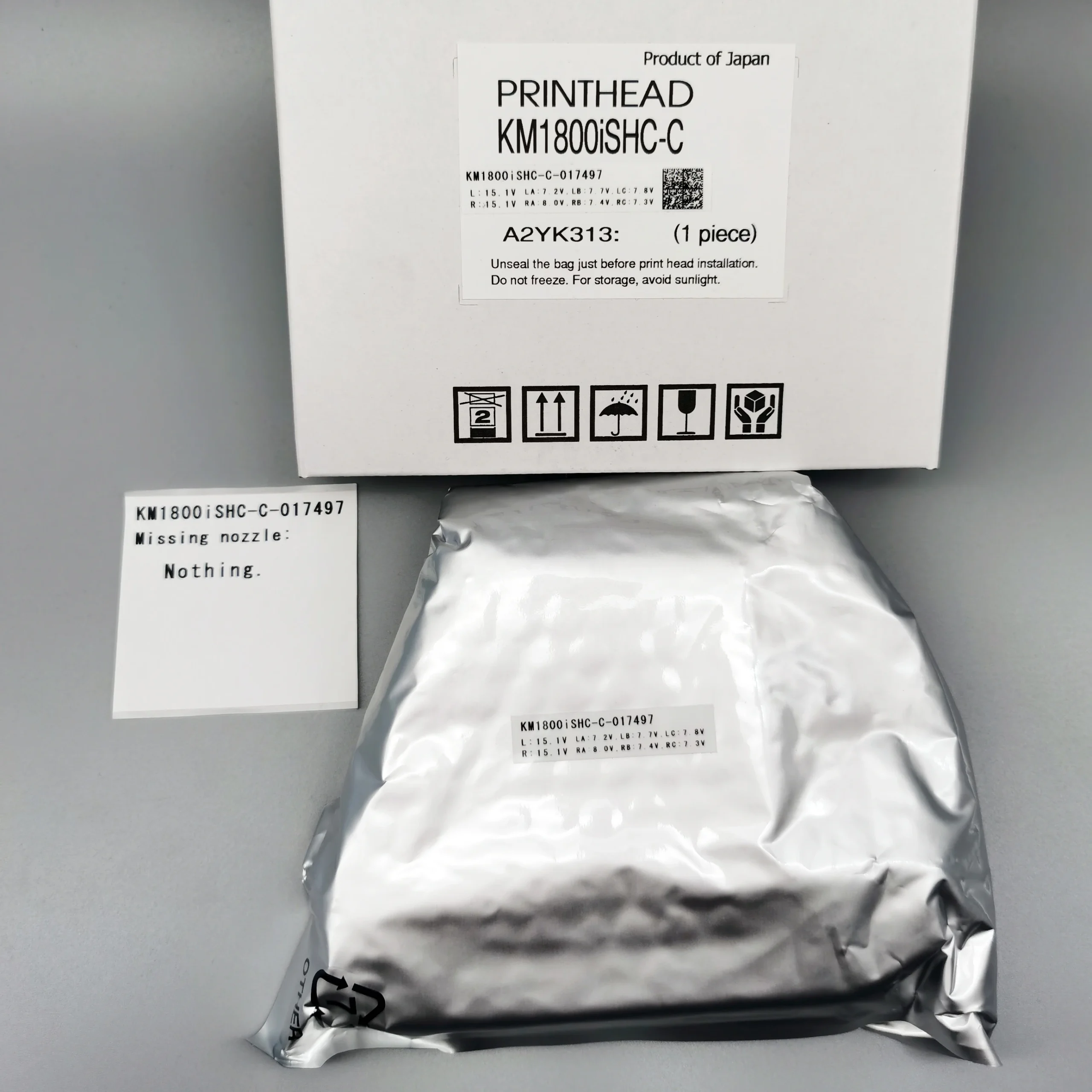 Original new Konica 1800i KM1800iSHC-C 3.5pl printhead for inkjet printer UV printer