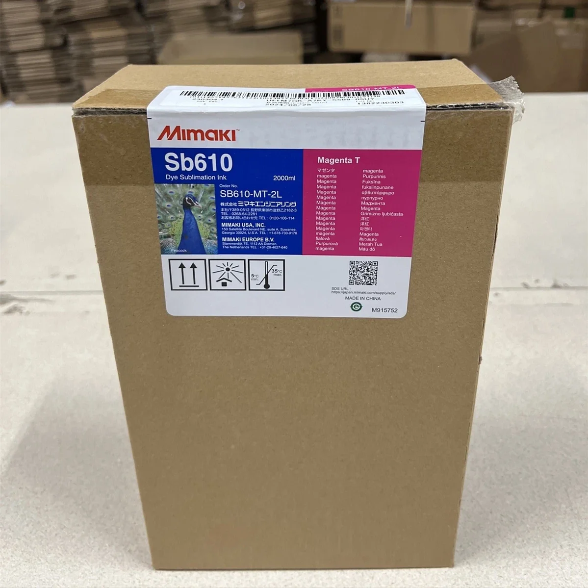 Original Japan Mimaki 2000ML/2L SB610 Dye Sublimation Ink in Pack Use for TS55-1800 Printer
