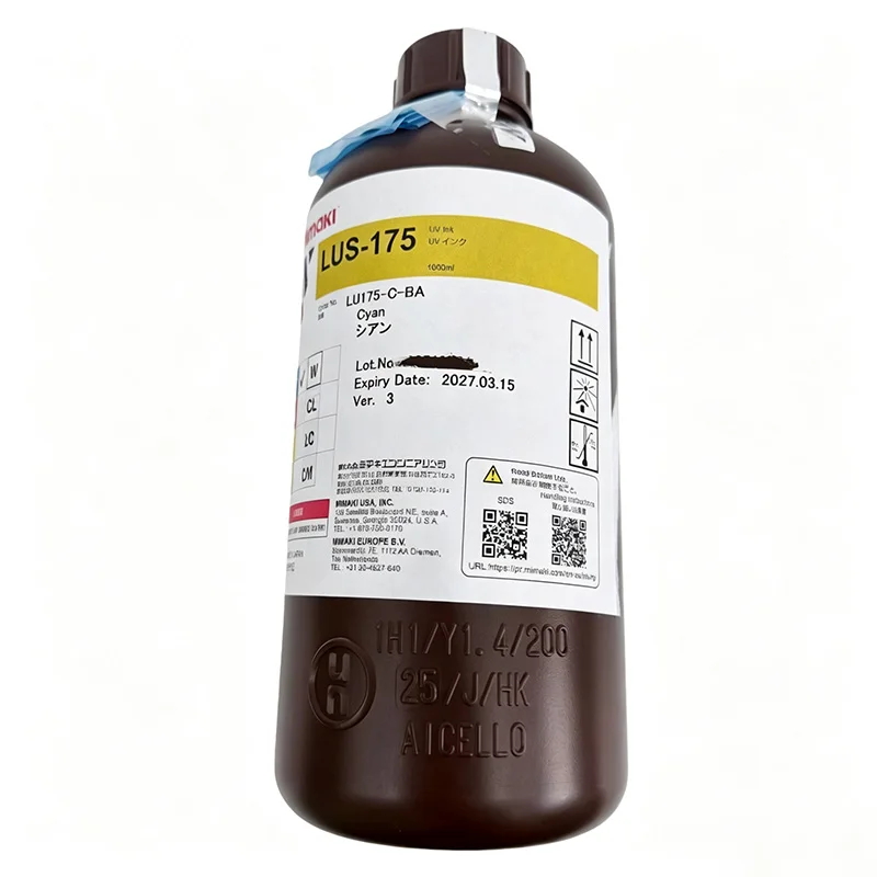 Original Mimaki LUS175/LUS-175 UV Ink 1000ml Bottle with Chip 8 Colors (CMYK,LC,LM,White,Clear) for Mimaki UJF3042/UJF6042 MKII