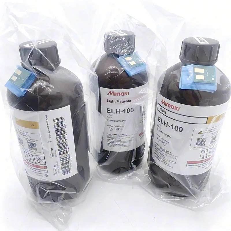 Original Mimaki ELH-100 UV Ink 1000ml Use for UJF-3042MkII/UJF-6042MkII/UJF-3042MkII EX/UJF-7151Plus/UJF-7151PlusII