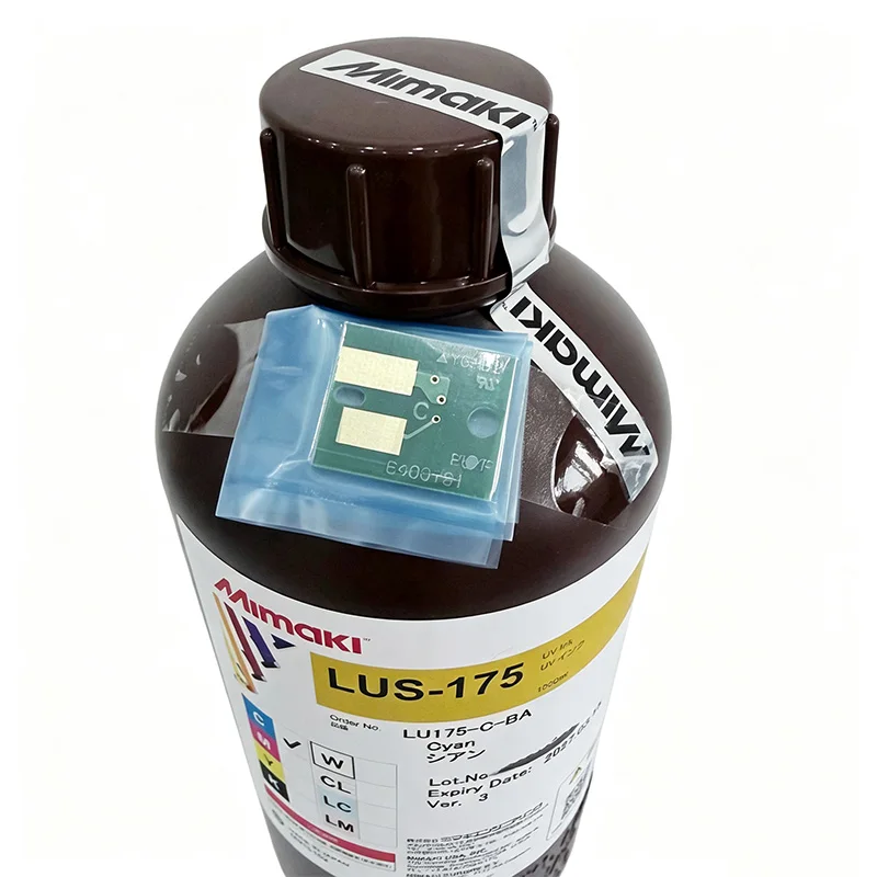 Original Mimaki LUS175/LUS-175 UV Ink 1000ml Bottle with Chip 8 Colors (CMYK,LC,LM,White,Clear) for Mimaki UJF3042/UJF6042 MKII